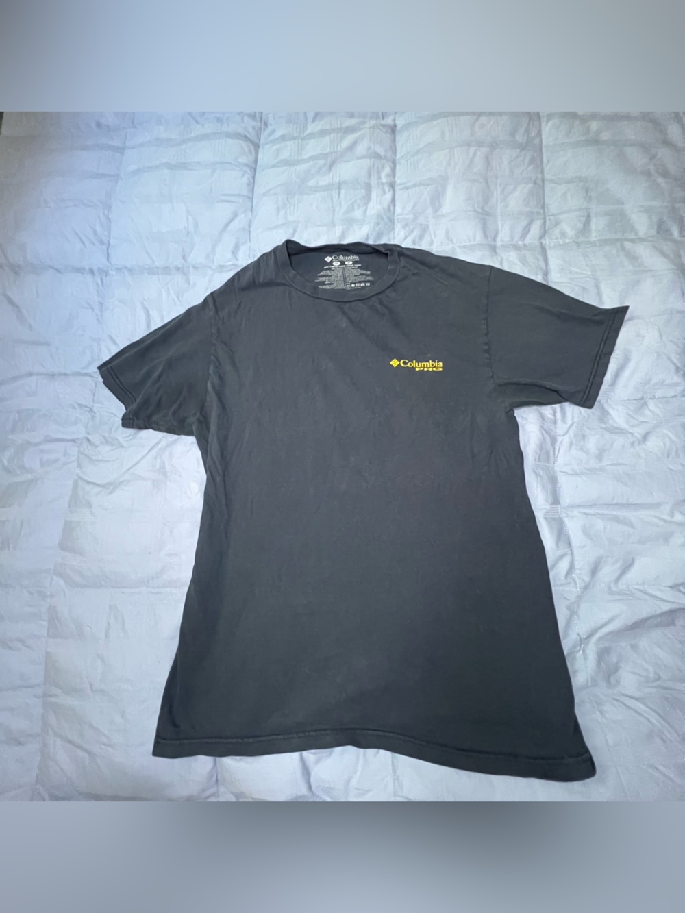 Columbia Blue PHG T-Shirt with Yellow Logo